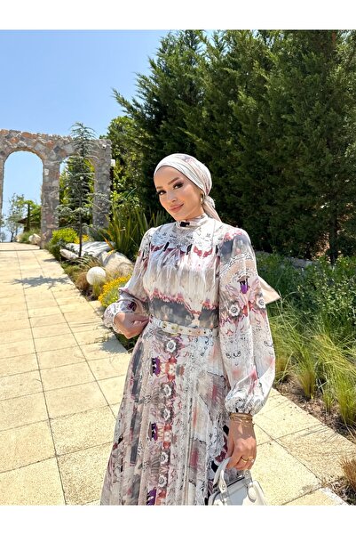 Melike Tatar Φόρεμα με σχέδιο πλισέ 32-2372