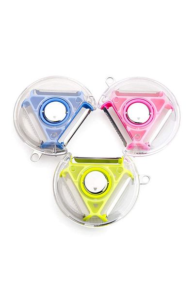 Generic Compact 3-blade fruit and vegetable peeler