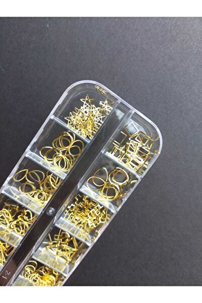 SEVRU Nail Art Charm Takma Tırnak Aksesuarları Metal Charm Tırnak Yüz Süsleme...