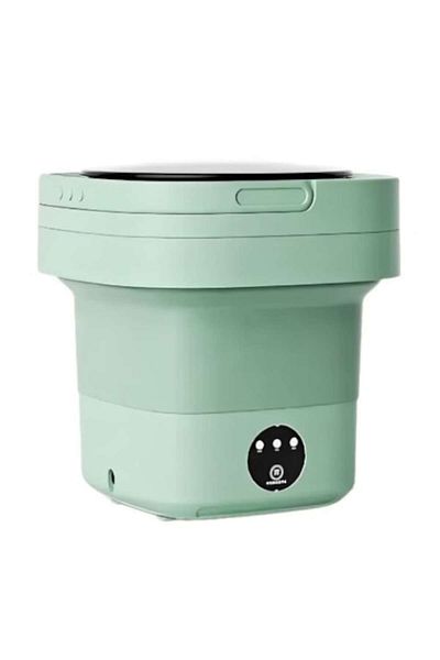 Rovitech Mini washing machine, portable and foldable, 6.5L capacity, 3 washing programs, green