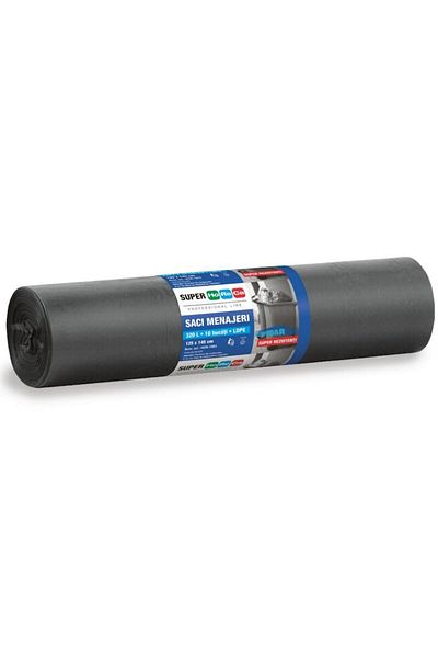 OEM Saci Manager Super Horeca Ldpe Negru, 320 Liters, 10 Bucati