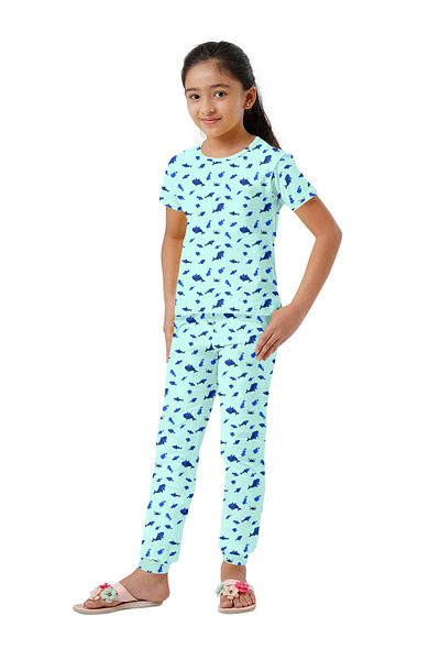 LAUREN SMITH Kids Boys' 100% Cotton Loungewear Set –Trendy Top and Pajama Bottom with Playful Prints