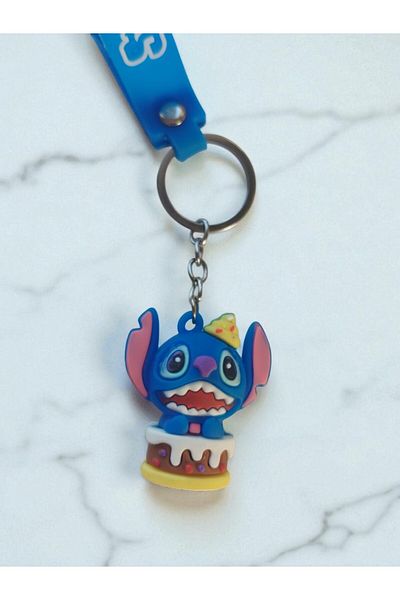VerdeHome 3D Silicone Stitch Keychain–Lilo & Stitch Figure, Soft Durable Material, Keychain & Bag Ornament