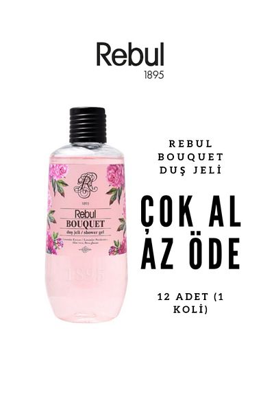 Rebul Bouquet Shower Gel 500ml X12 |   Buy More Pay Less |   Floral Refreshment |   Economic Package