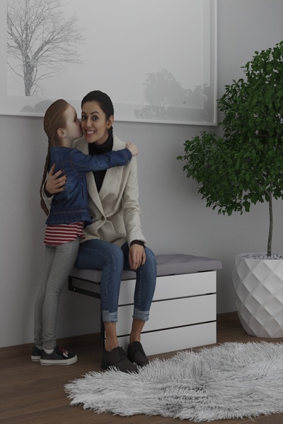 İGEMTASARİM Çok Amaçlı Tabure Antre Ayakkabılık