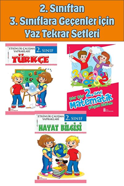 Ata Yayıncılık 2.Sınıftan 3.Sınıfa Geçenler İçin Yaz Tekrar Setleri 2