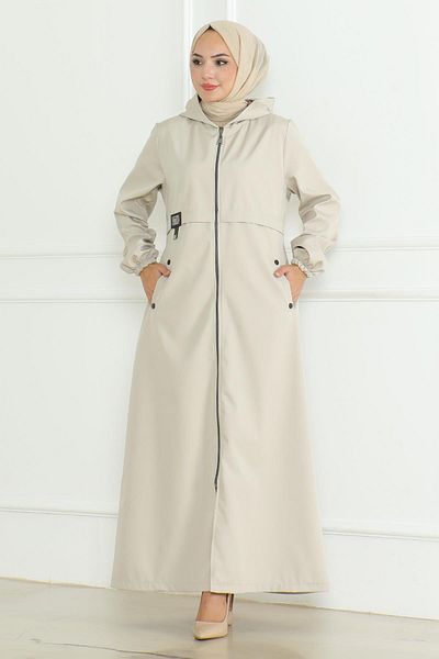 Moda Mihram Taba Trenchcoat mit Reißverschluss von Armalı - 19217