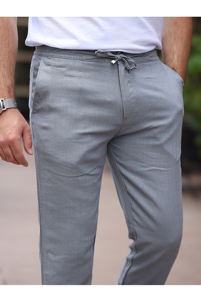 BASEL.CO Summer Thin Linen Jogger Pants