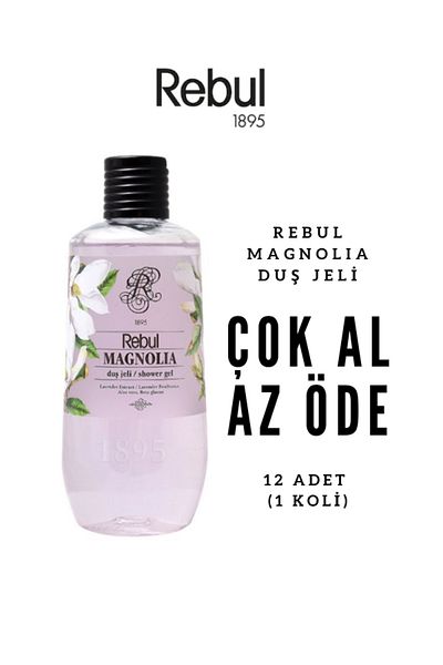 Rebul Magnolia Shower Gel 500ml X12 |   Buy More Pay Less |   Floral Refreshment |   Economic Package