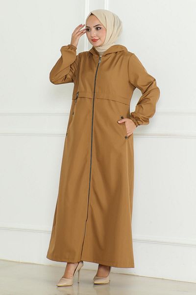 Moda Mihram Taba Trenchcoat mit Reißverschluss von Armalı - 19217