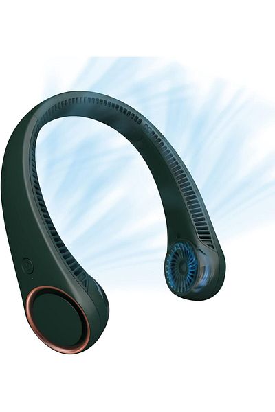 CIVPOWER AWH Portable Neck Fan, Hands Free Bladeless Fan, Cooling Personal Fan, 3 Speeds Adjustment,