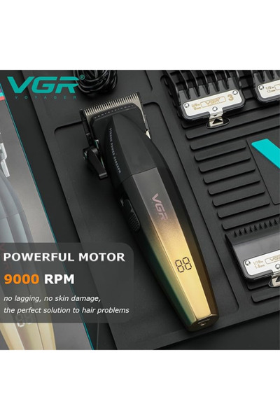 VGR 003 Fresh Fade Hair Clipper, Professional Hair Trimmer, Cord/Cordless Rechargeable Hair Cutting
