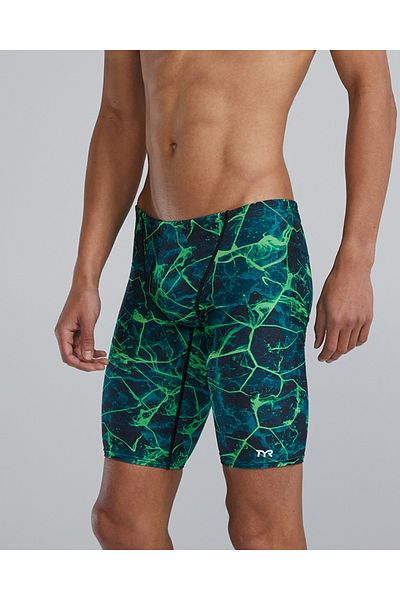 TYR Durafast Elite. ®   Men's Swimsuit - Synapse (Green)