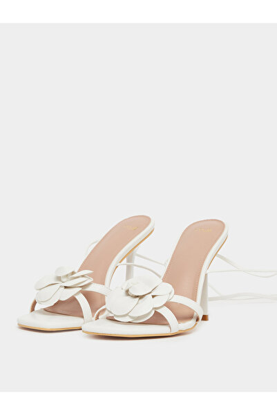 Styli Bow Detail Singback Stiletto Heel Sandals