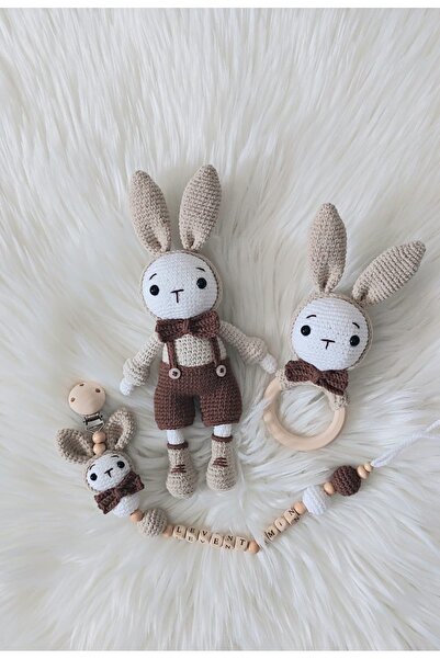 Zey's Amigurumi Amigurumi Tavşan Yenidoğan Set 3Lü