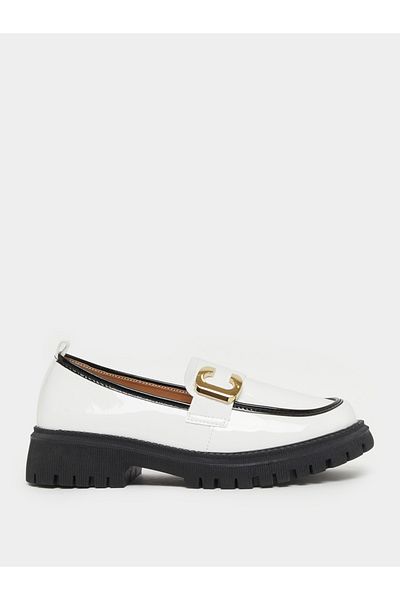 Styli Slip On Block Heel Shoes