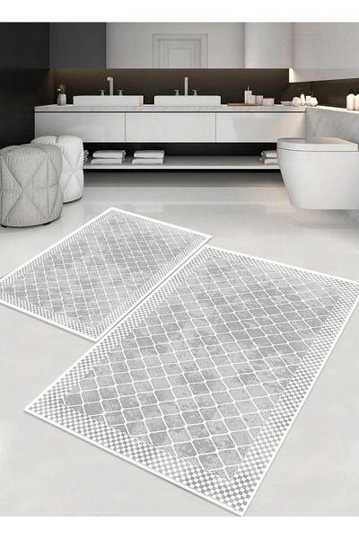 palermo home Σετ χαλάκια μπάνιου, με αντιολισθητική βάση. 2 τεμάχια, 1 τεμάχι...