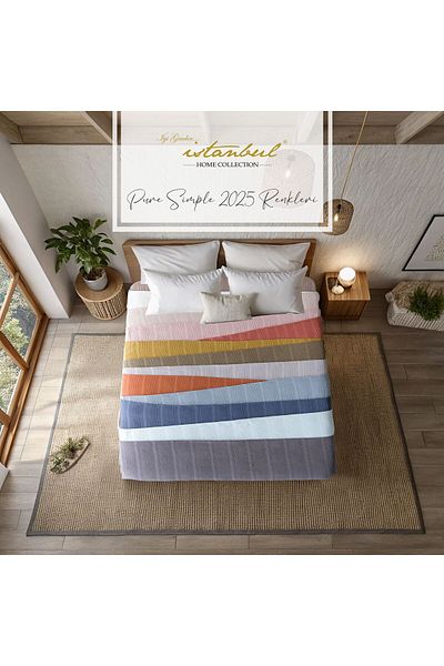 İyi Geceler İstanbul 100% Cotton Pure Simple Double Pique 210X235 cm