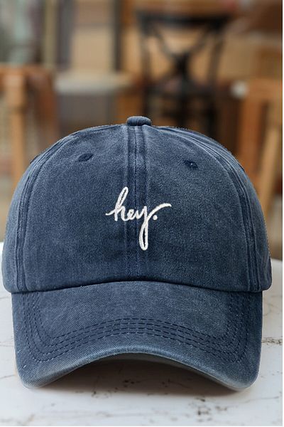 CAP BROS Hey Embroidered Trouble Cap Hat