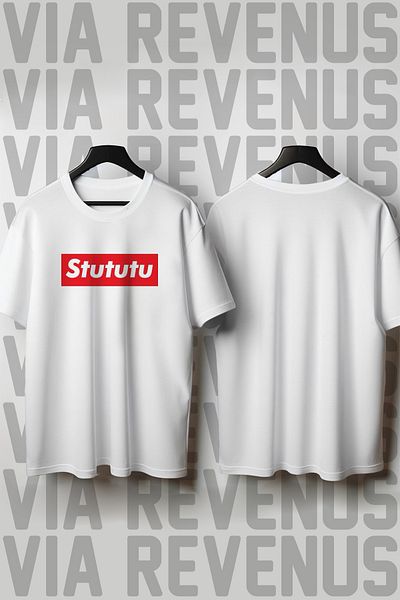 Vordevia Μπλουζάκι Unisex με στάμπα Stututu / Turbo με φαρδύ λαιμόκοψη