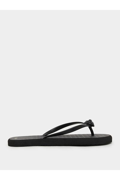 Styli Satin Flower Corsage Flip Flop