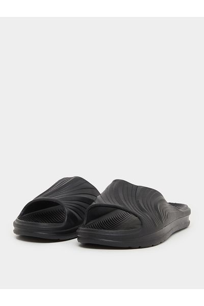Styli Abstract Textured Open Toe Slip-On Slides
