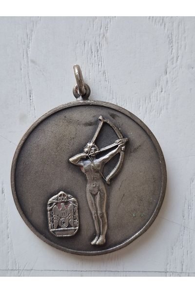 Edi Antik German Shooting Medal with Date 1955. Term