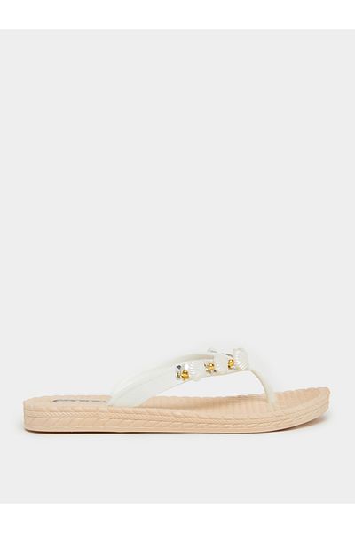 Styli Embellished Flip Flop