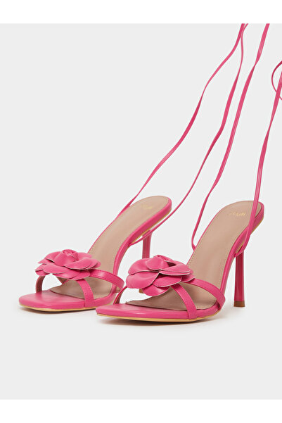 Styli Bow Detail Singback Stiletto Heel Sandals