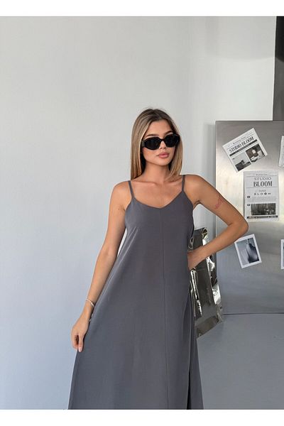 NEAR Maxi Dress with Strap – Oversize Comfortable Fit, Summer Breathable Non-Sweating Fabric