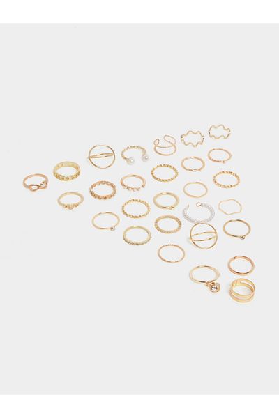 Styli Set of 29 - Gold-Plated Knuckle Rings