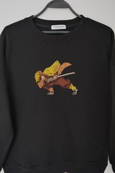 EldenStitch Zenitsu Embroidered Unisex Oversize Sweatshirt