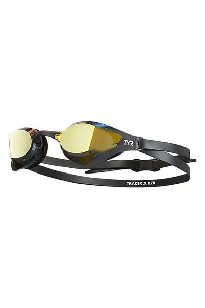 TYR Tracer-X Race Mirrored Racing Goggles (Gold/Black)