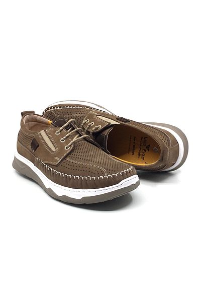 Luis Figo 100% δερμάτινο Nubuck Ανδρικά καλοκαιρινά ορθοπεδικά άνετα παπούτσια Rok με κορδόνια Νέα σεζόν 40-44