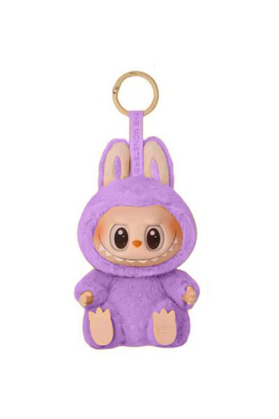 Picodino Labubu Monster plush keychain, plush toy 15 cm, premium soft material, Light Purple