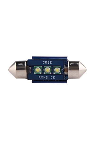TECHSTAR Bec auto cu LED-uri Festoon, LED Cree, Alb rece, 6000K, 12V, 720lm, ...