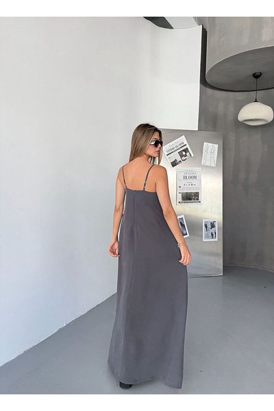 NEAR Maxi Dress with Strap – Oversize Comfortable Fit, Summer Breathable Non-Sweating Fabric