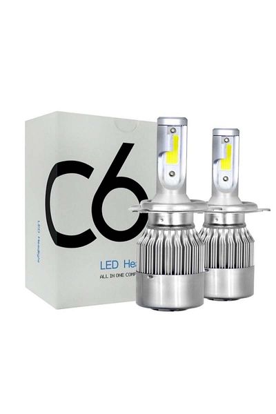 TECHSTAR Set of 2 Auto Techstar® C6 LEDs, H4, 36w, 3800 Lumens, 6500K, AUTO, 12-24 Volts, COB