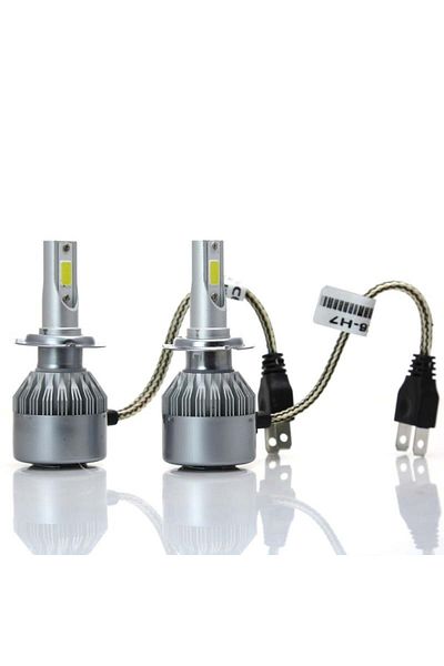 TECHSTAR Set de 2 becuri LED auto Techstar® C6, H7, 36w, 3800 lumeni, 6500K, AUTO, 12-24 volți, COB