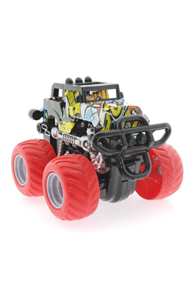 NEWBRENDHOME ألعاب تعليمية تفاعلية، سيارة كبيرة ذات عجلات حمراء للطرق الوعرة،...