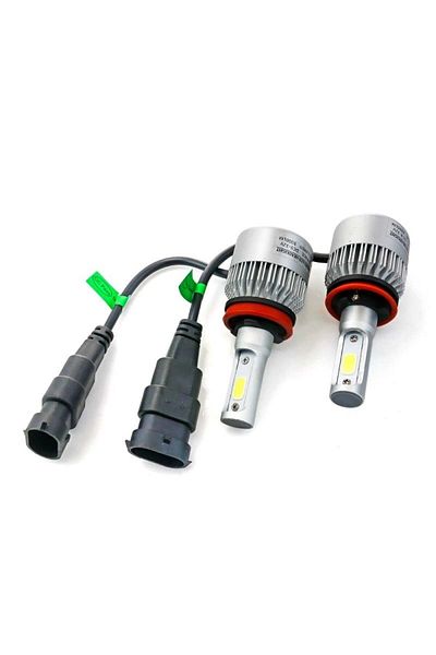 TECHSTAR Set of 2 Auto Techstar® S2 LEDs, H11/H8/H9, 36w, 4000 Lumens, 6500K, AUTO, 12-24 Volts, COB, Canbus