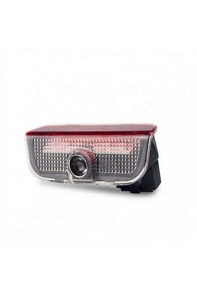 TECHSTAR Set of 2 LED Logo Emblems for the Door Dedicated to the VW Car Brand