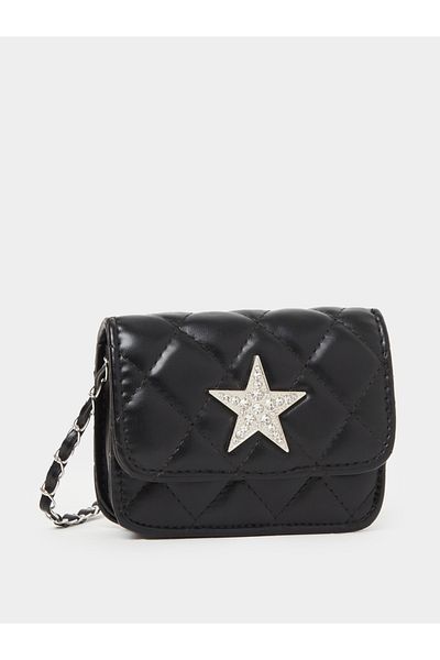 Styli Embellished Crossbody Bag with Chain Strap