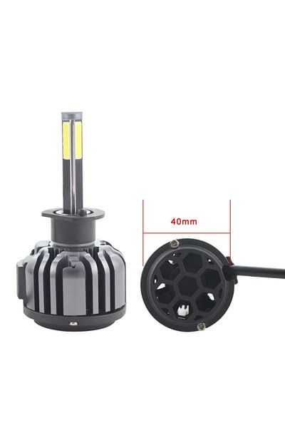 TECHSTAR Set de 2 LED-uri auto Techstar® F6, H1, 45w, 5000 lumeni, 6500K, AUTO, 12-24 volți, COB, Canbus