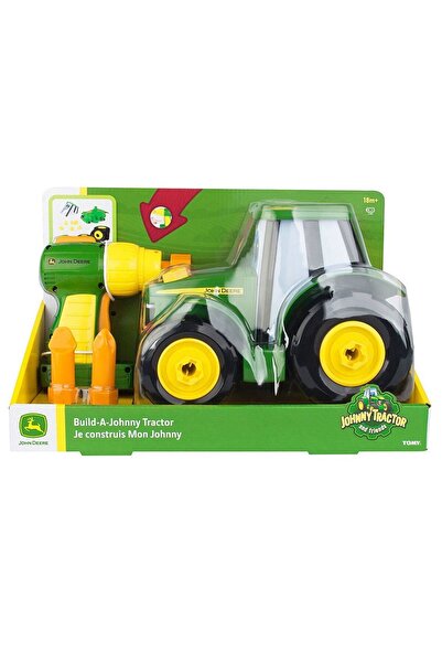 AMALFİ 46655 Tomy John Deere - Yap-Oyna Traktör Johnny +18 ay Kız Erkek Çocuk Oyuncak Eğitici Oyuncaklar
