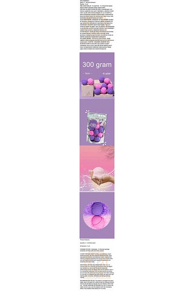 Uyguna Kapında Manicure Pedicure Ball Manicure Bomb 6 Pieces 300 Grams - Svu5125-8497