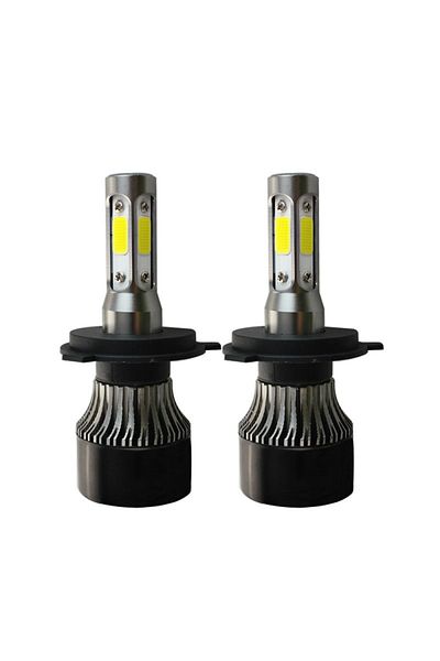 TECHSTAR Set of 2 Techstar® S4 Auto LEDs, H4, 40w, 4000 Lumens, 6500K, AUTO, 12-24 Volts, COB, Canbus, Alumin