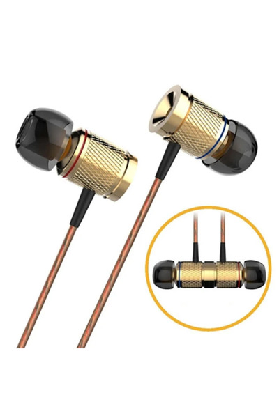 DX2 3.5mm Metal Kablolu Stereo Kulak İçi Oyuncu Kulaklık-(5775)