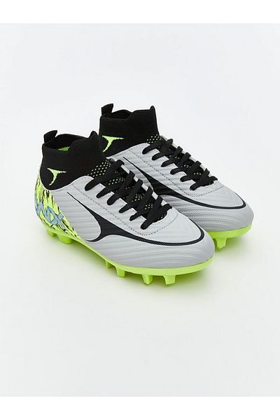 LC Waikiki White Printed Boy's Football Boots
