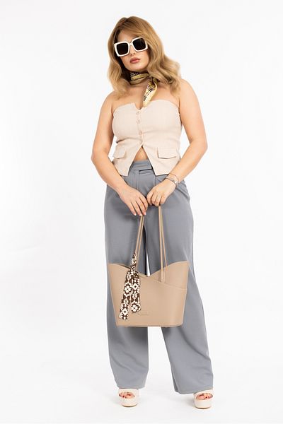 ATABEY ÇANTA Women's Hand and Shoulder Bag with Stylish Accessory Detail